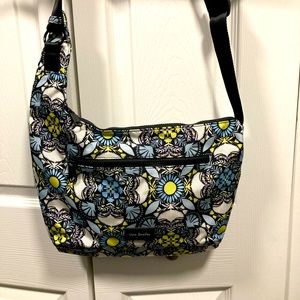 EUC Vera Bradley Sling Bag in a beautiful blue/white/yellow floral pattern.